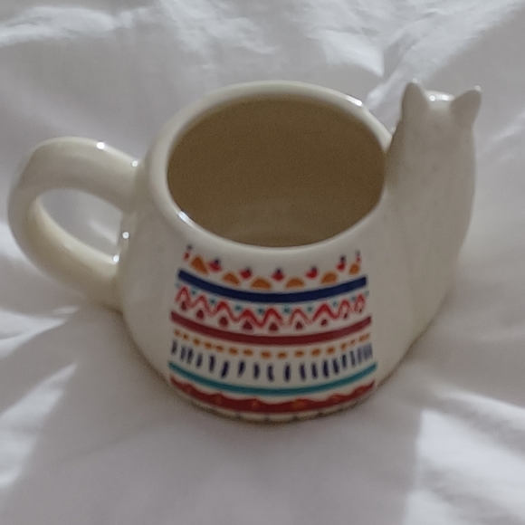 Large Whimsical Llama Ceramic Mug / Planter - Picture 6 of 12